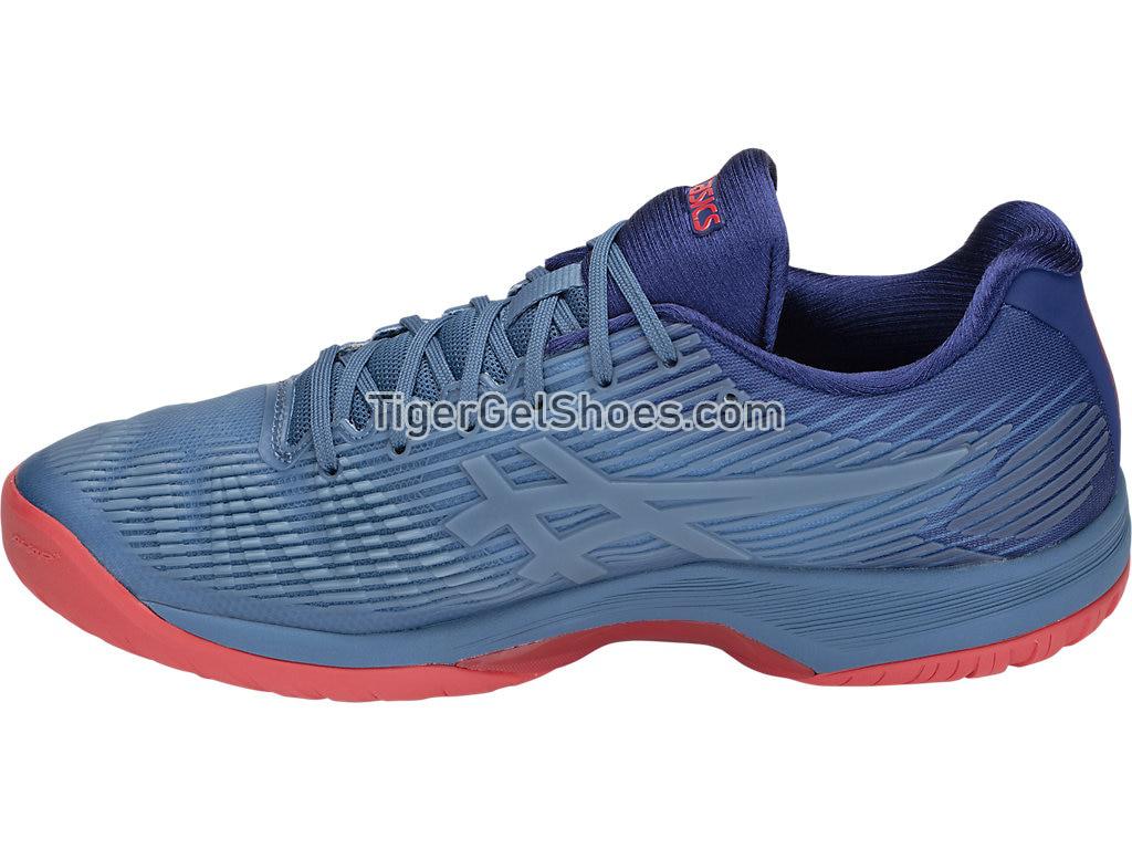 Asics Solution Speed FF Azure/White 1041A003-400 Mens Tennis Shoes